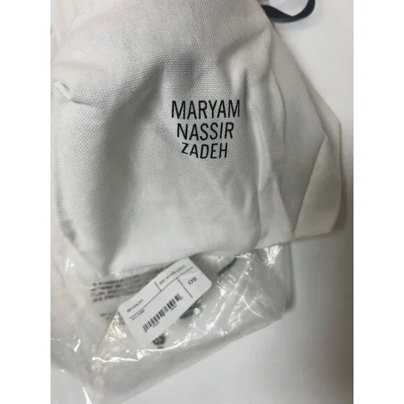 Maryam Nassir Zadeh Sun Purse White Croc Size OS NWT - Picture 5 of 6